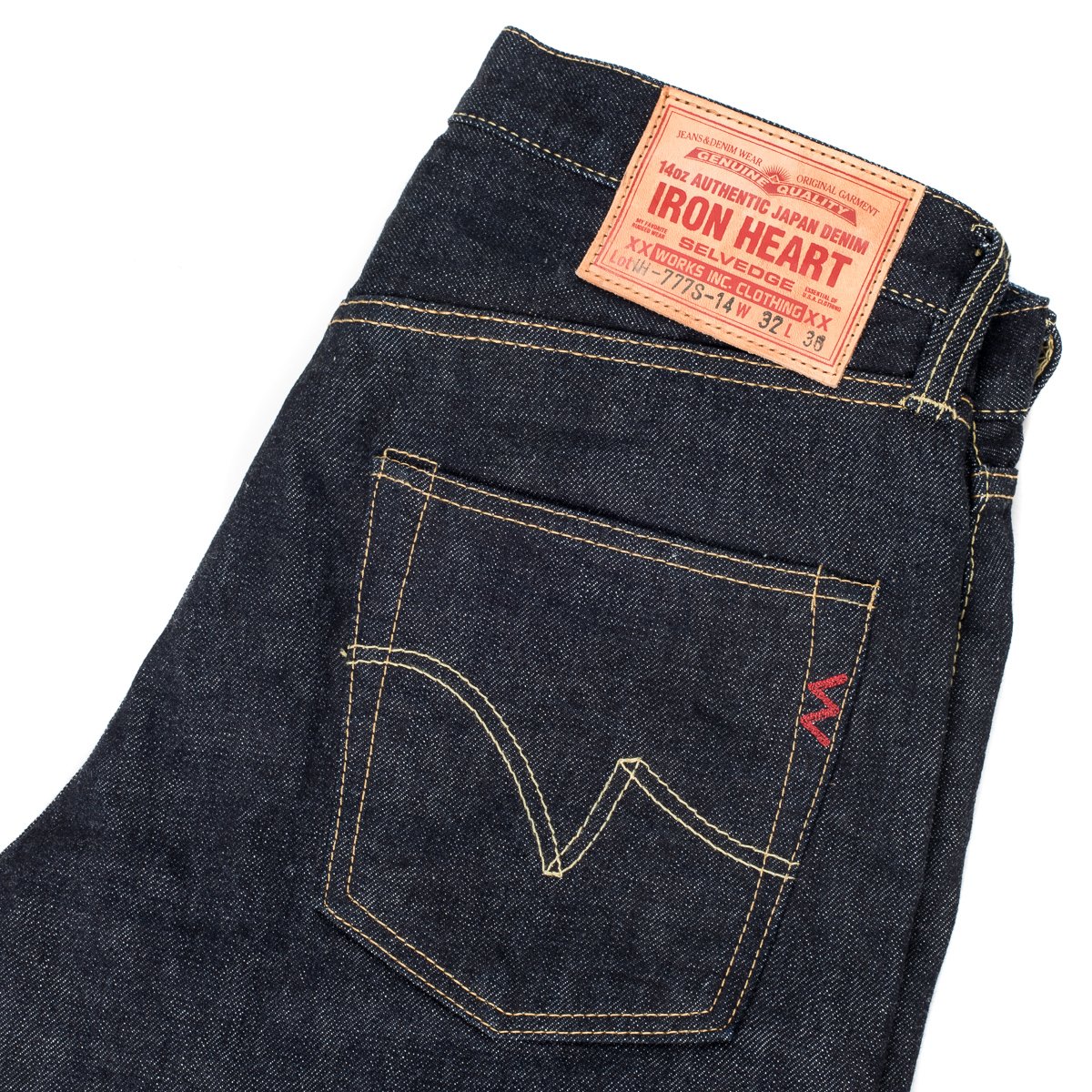 Iron Heart Slim Tapered 14oz Indigo Japanese Selvedge Denim Jeans