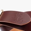OGL Double Prong Garrison Buckle  Leather Belt - Hand-Dyed Brown