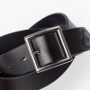 OGL Vintage Buckle Leather Belt - Black