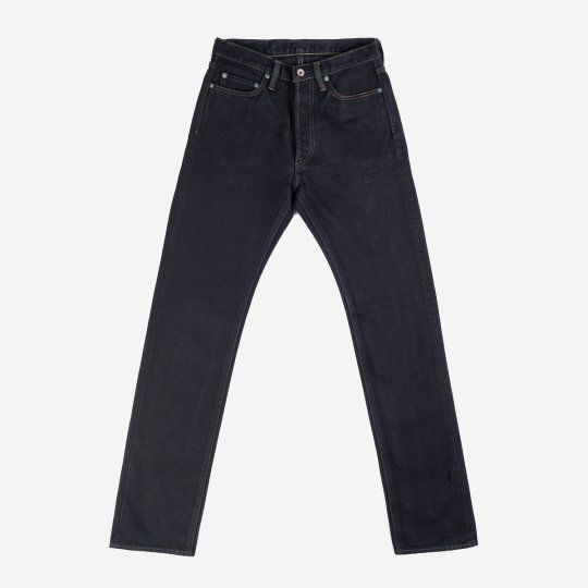 21oz Selvedge Denim Medium/High Rise Tapered Cut Jeans - Indigo