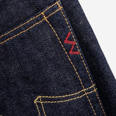 18oz Vintage Selvedge Denim Slim Straight Cut Jeans - Indigo