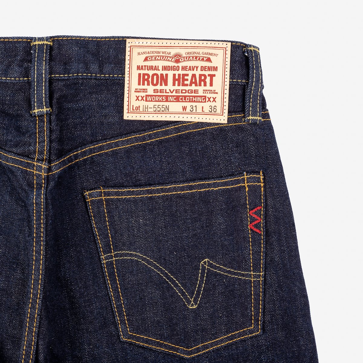 Iron Heart 17oz Selvedge Denim Super Slim Jeans - Natural Indigo ...
