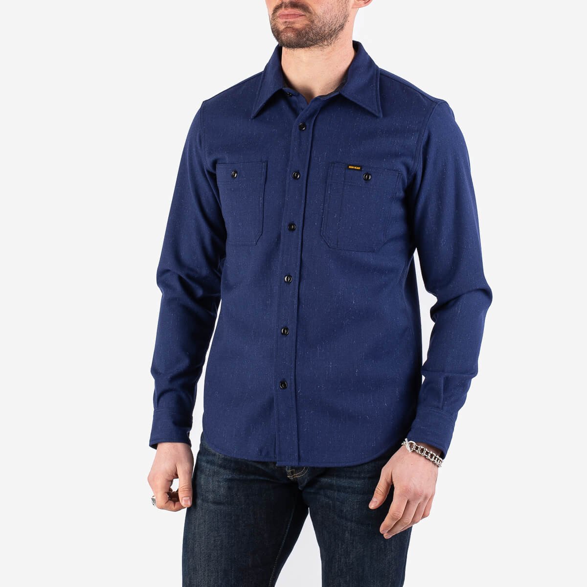 Wool Serge Yoke Sleeve Pullover Shirt シャツ トップス メンズ 最新の激安