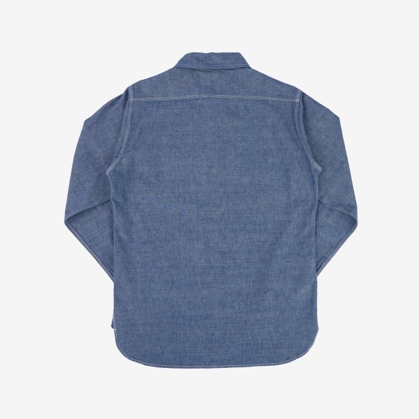 Iron Heart Japanese 10oz Selvedge Chambray Work Shirt - Blue
